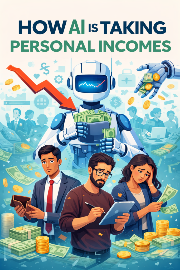 How AI Is Taking Personal Incomes in 2026: Real Data from USA, UK, Germany & Australia 2